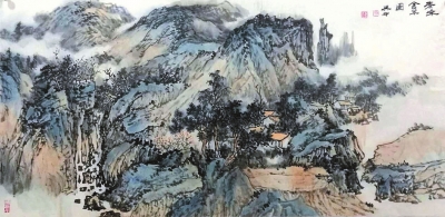 张兴中国画一平尺,张兴全国画