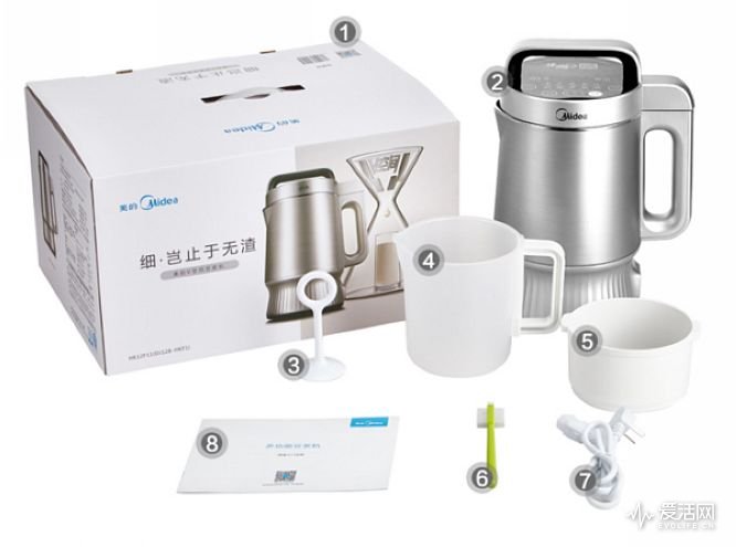 美的生磨豆浆机早餐豆浆,大豆浆机早安豆浆功能