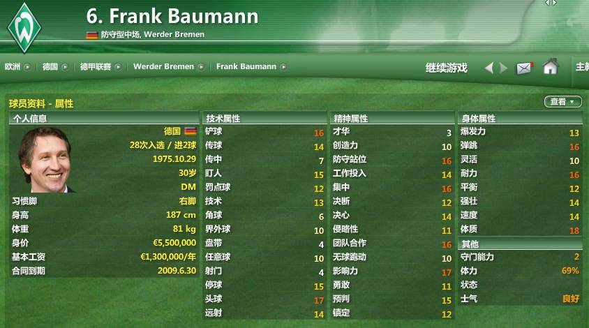 克洛泽推荐的球员,fm2007最好用的球员