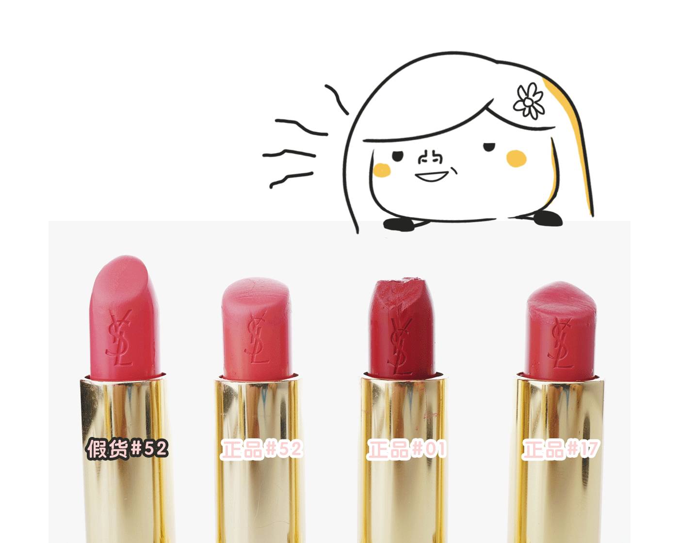 真假对比｜我居然买到了假的YSL口红……