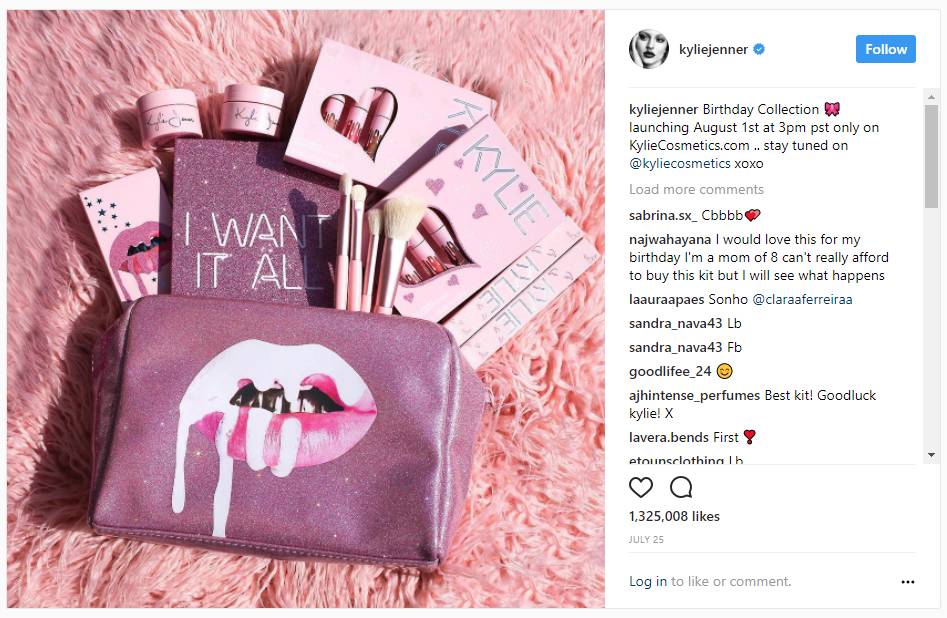 kyliejenner,kyliejenner美妆品牌发布会