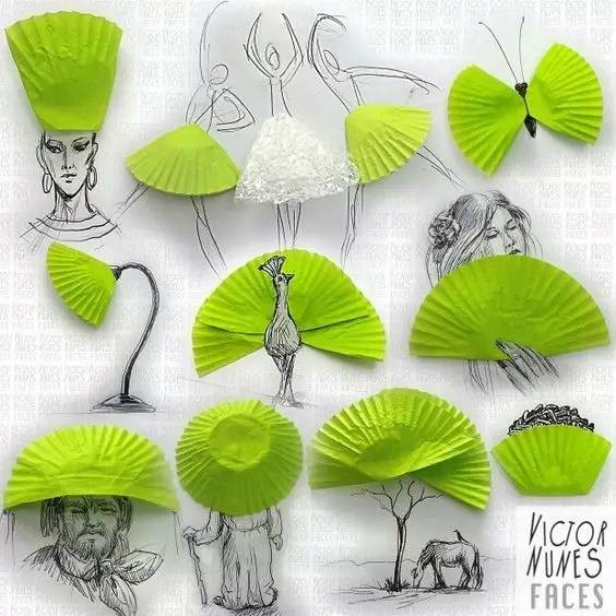 100幅治愈系铅笔小插画,铅笔创意插画