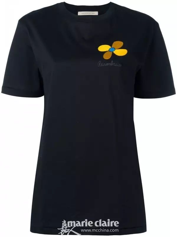 明星同款短袖t恤女杨幂,潮牌t恤女款杨幂同款条纹