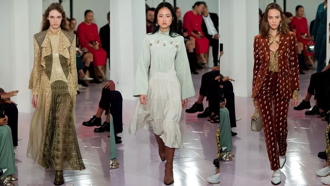 chlo女装视频,巴黎时装周chloe秀场2019