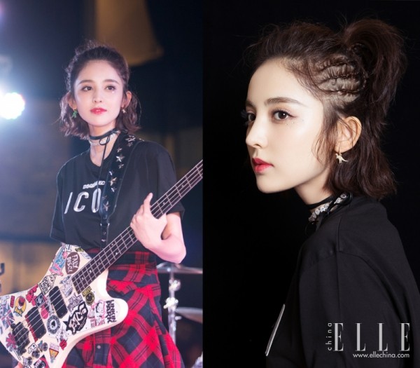 周冬雨戴超大珍珠耳环,周冬雨同款不对称耳环