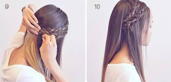 长直发帅气扎发,适合黑长直发的扎发