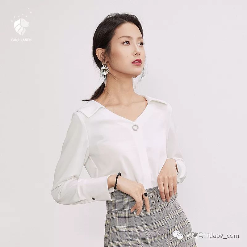 衬衫是女人的永不过时的经典,优雅知性气质衬衫