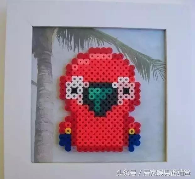 手工活大家一起干,拼豆豆手工教程