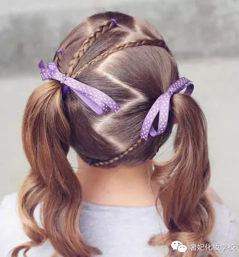 编发儿童简单又漂亮中长发小公主,斜辫子的小公主编发