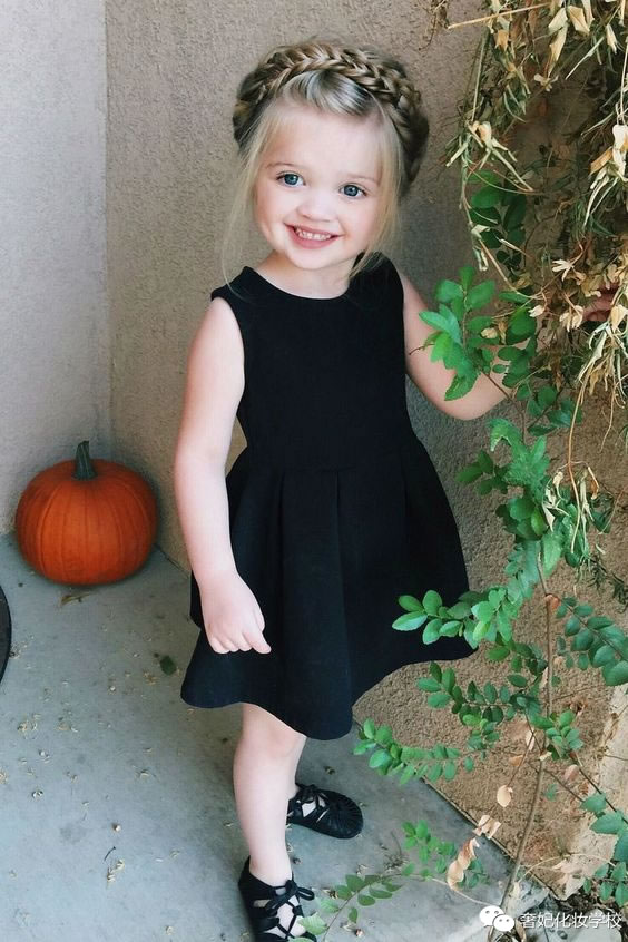 编发儿童简单又漂亮中长发小公主,斜辫子的小公主编发