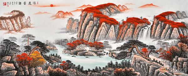 客厅挂画有什么讲究风景画,客厅挂画风水上有什么讲究