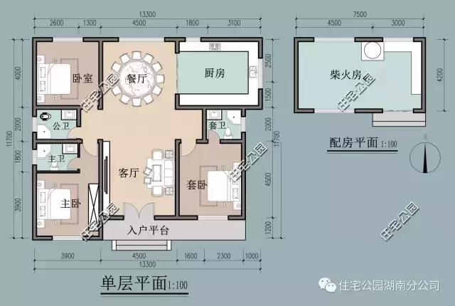 12x10米一层自建房独立柴火房,农村一层自建房三间房带柴火房图