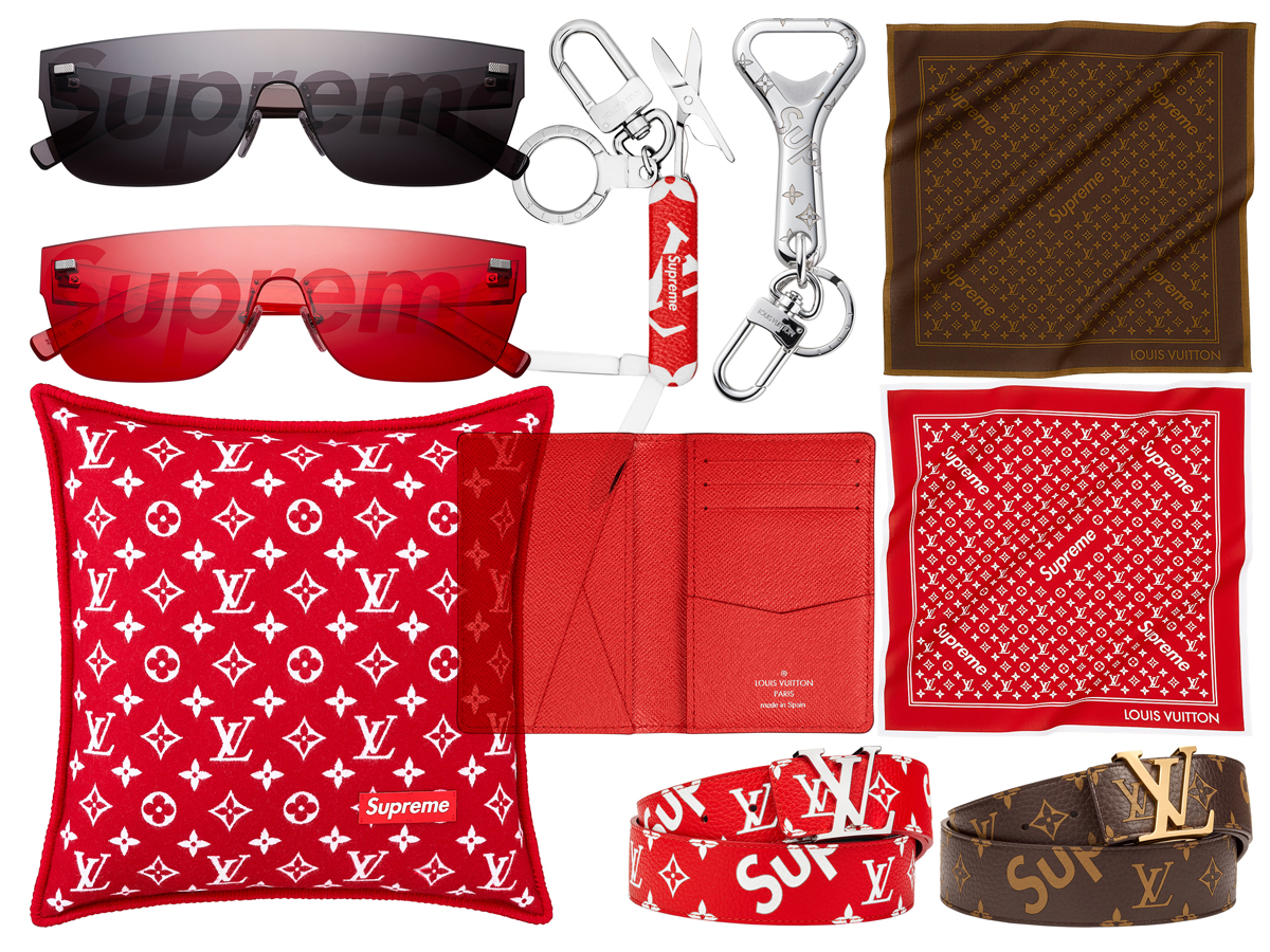supremexlv联名公仔,supreme联名lv掀起红色运动风