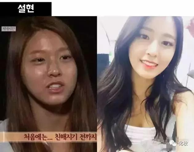 化妆前后差异很大的女明星,化妆前后对照的女明星图片