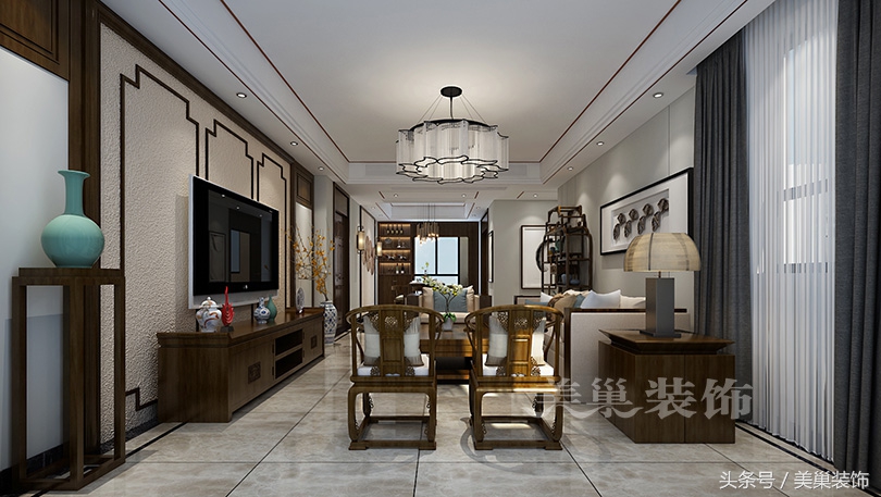 郑州天地湾430平别墅会所新中式风格，传统手法也可以打造出一种时尚、温馨、大气的尊贵之家