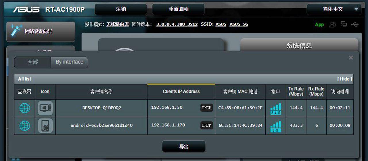 华硕ac1900p详细参数,华硕rt-ac1900双频合一