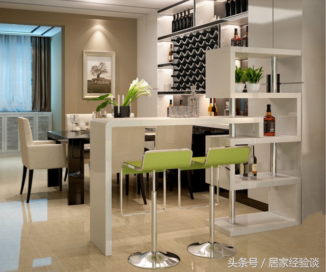 室内酒架设计效果图,现代极简酒架设计效果图