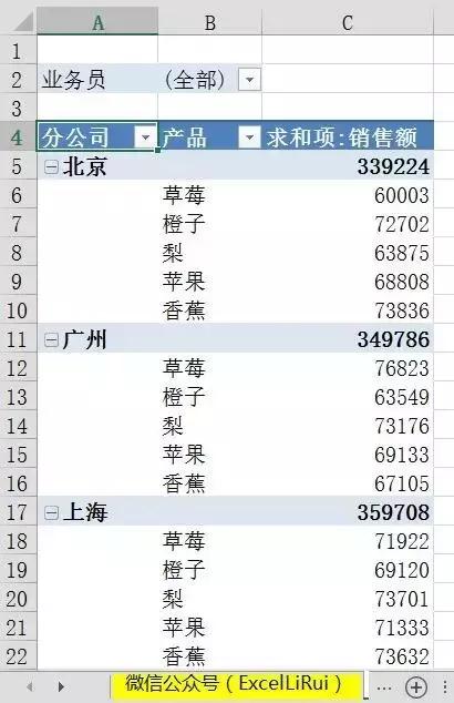 EXCEL2016数据透视表经典布局,excel技巧数据透视表教程