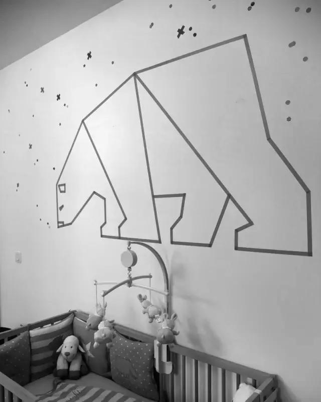 装饰胶带创意用法,胶带纸装饰墙壁