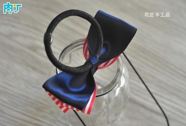 蝴蝶结发圈做法视频,蝴蝶结发圈制作教程简单