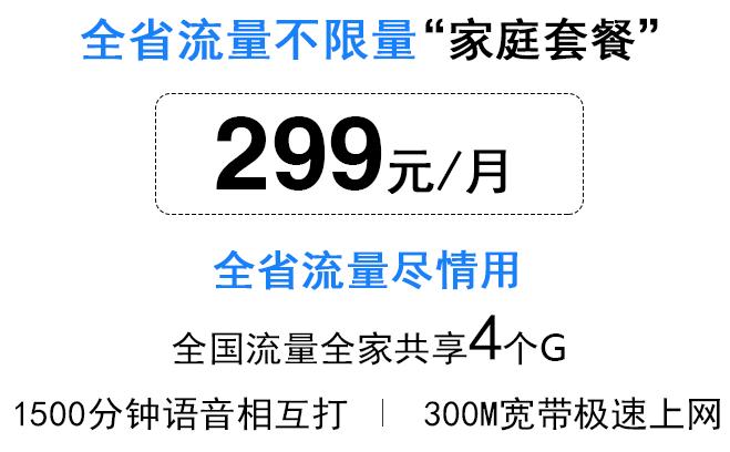电信宽带不限流量套餐,电信家庭套餐无限量