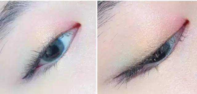 一个内双一个多眼皮眼妆教程,适合单眼皮内双眼妆正确画法