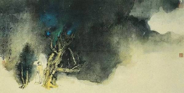 张大千的泼墨泼彩法具体是什么,张大千泼墨泼彩山水创作视频