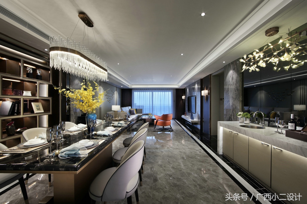 房屋装修风格效果图餐厅客厅一体,各种房间风格装修效果图