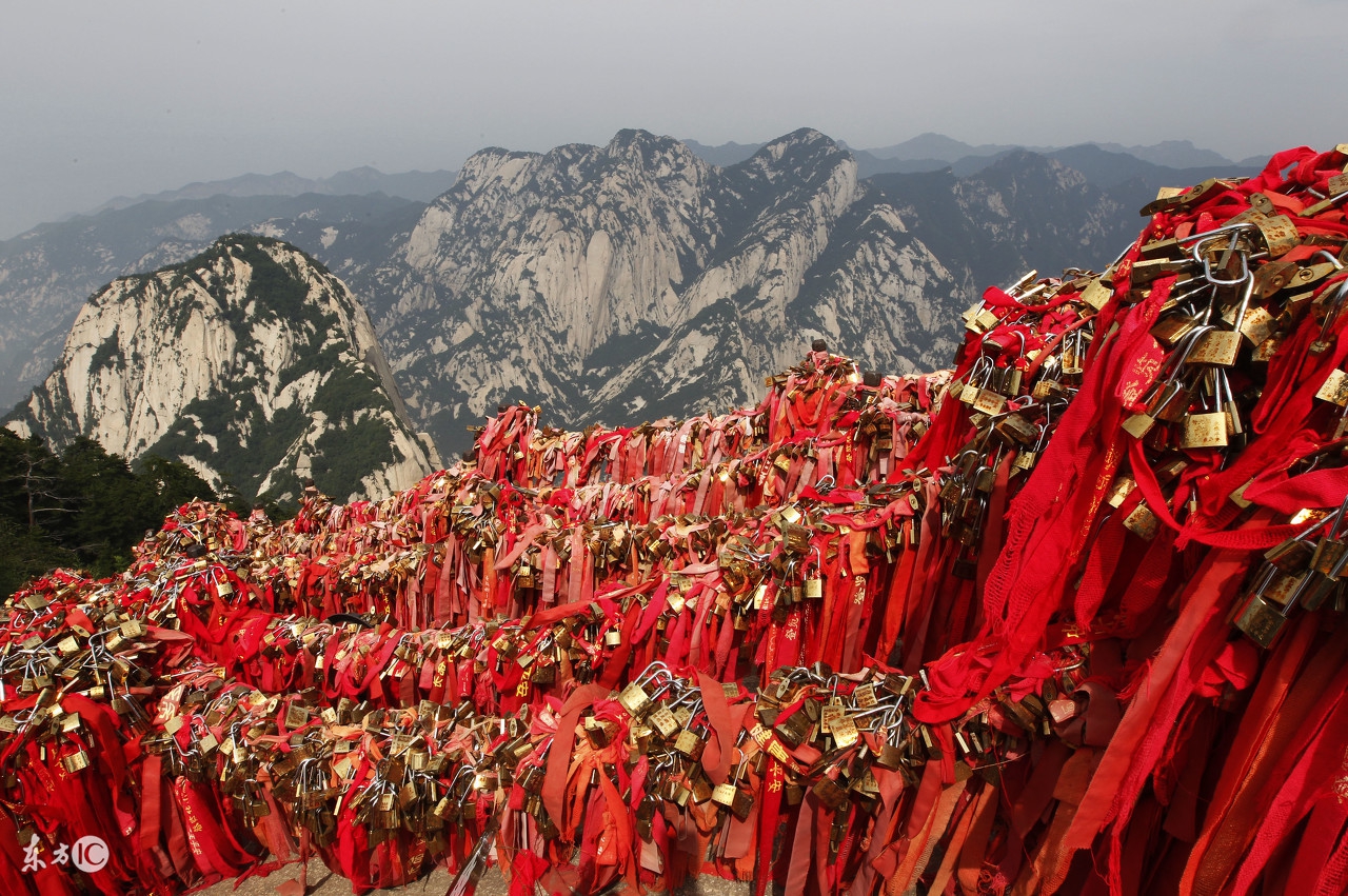 西岳华山旅游登山路线图,徒步爬西岳华山共多少台阶