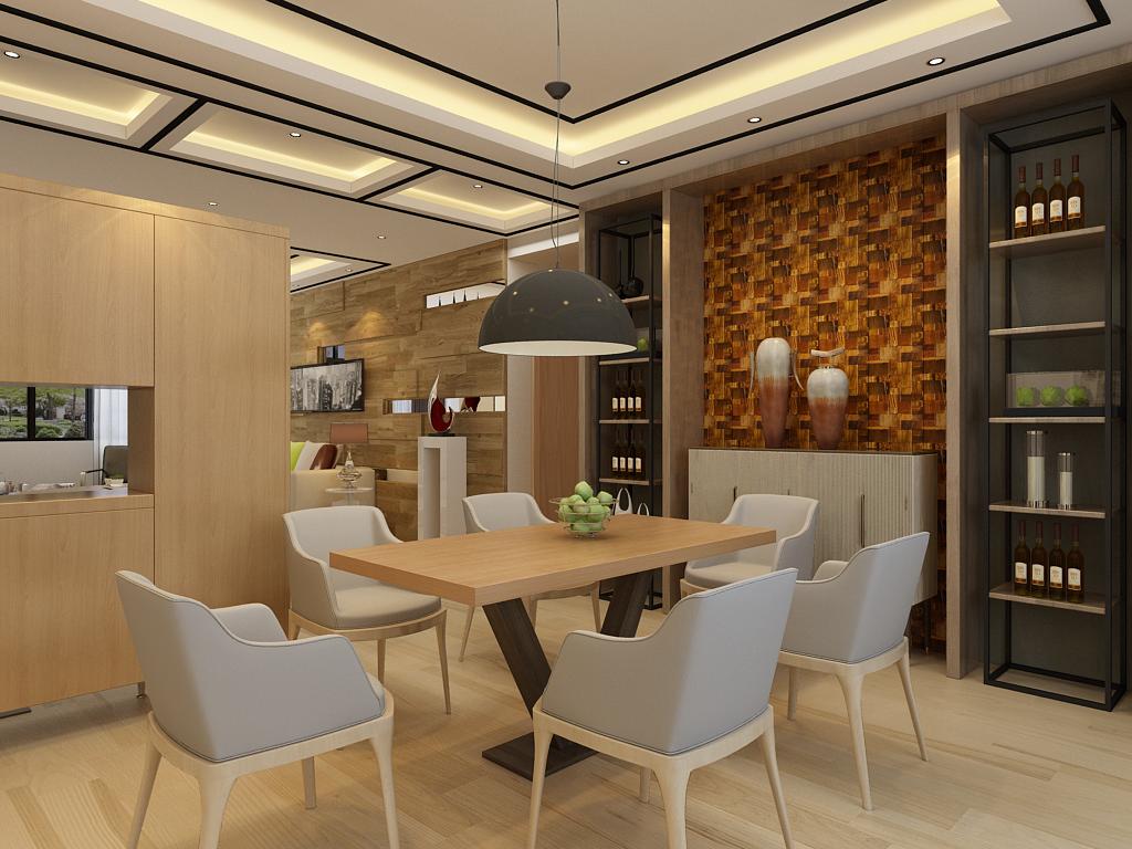 石家庄保利花园60平装修,石家庄保利花园现代简约风格