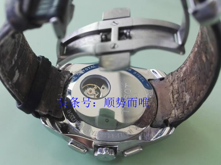 沈阳修表师傅分享：天梭T035627A计时机械塑料机芯C01.211揭秘