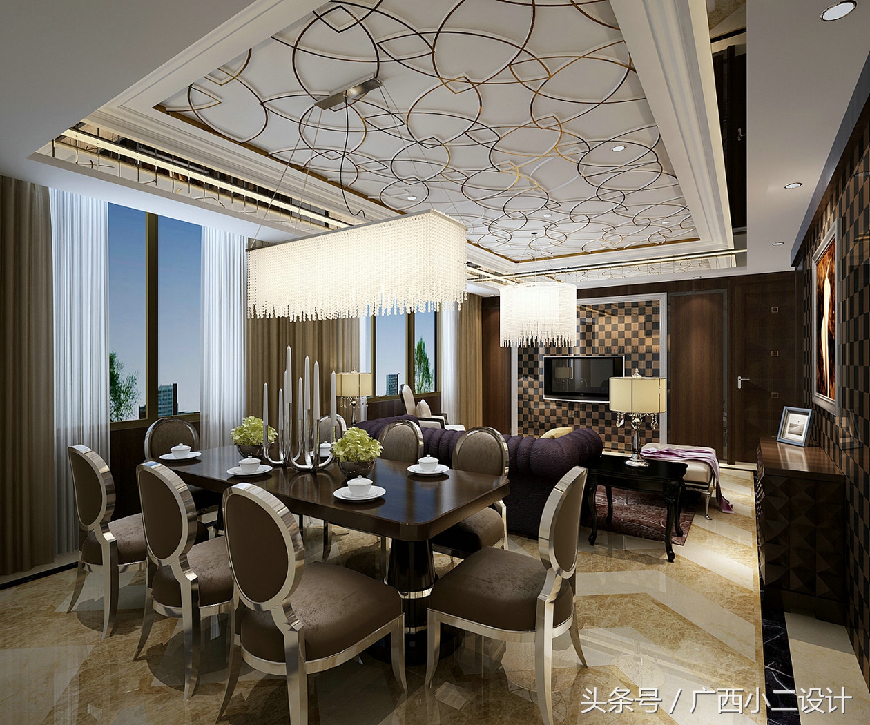 52张客餐厅效果图总有合适你的一款有品位的人都喜欢的效果图