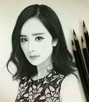 素描明星头像高清图片,很丑但一眼能认出的明星素描