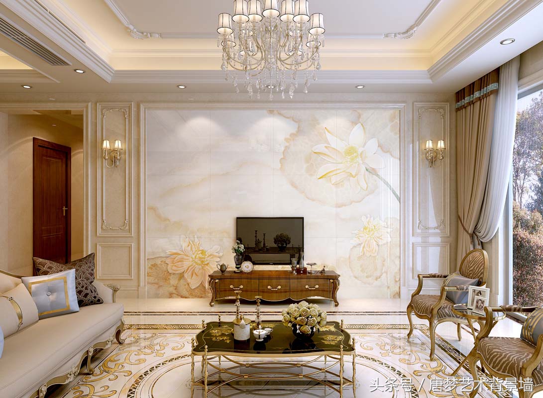 现代艺术感背景墙,现代轻奢艺术背景墙