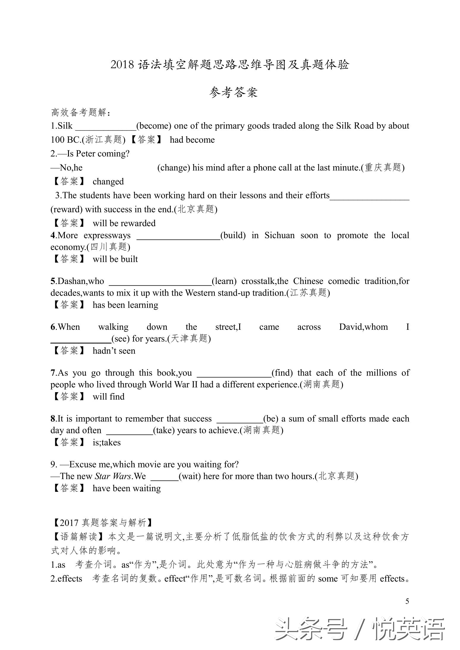 英语语法填空思维导图中考,英语语法填空解题技巧思维导图