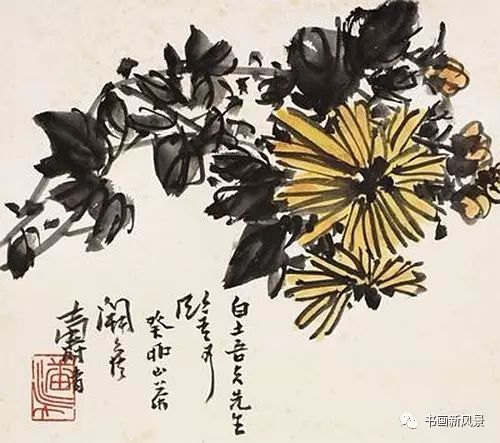 潘天寿画菊,潘天寿画100幅