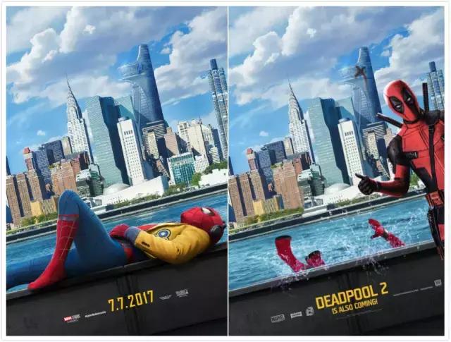 蜘蛛侠英雄归来里为什么有死侍,蜘蛛侠和钢铁侠父子组