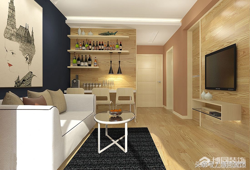 深色地板深色门家具搭配效果图,灰色的地板搭配什么颜色的家具