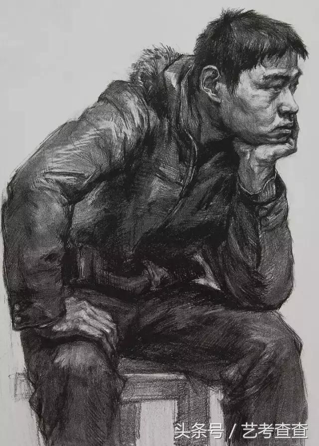 艺术高考素描速写色彩标准,中央美术学院素描静物高分卷