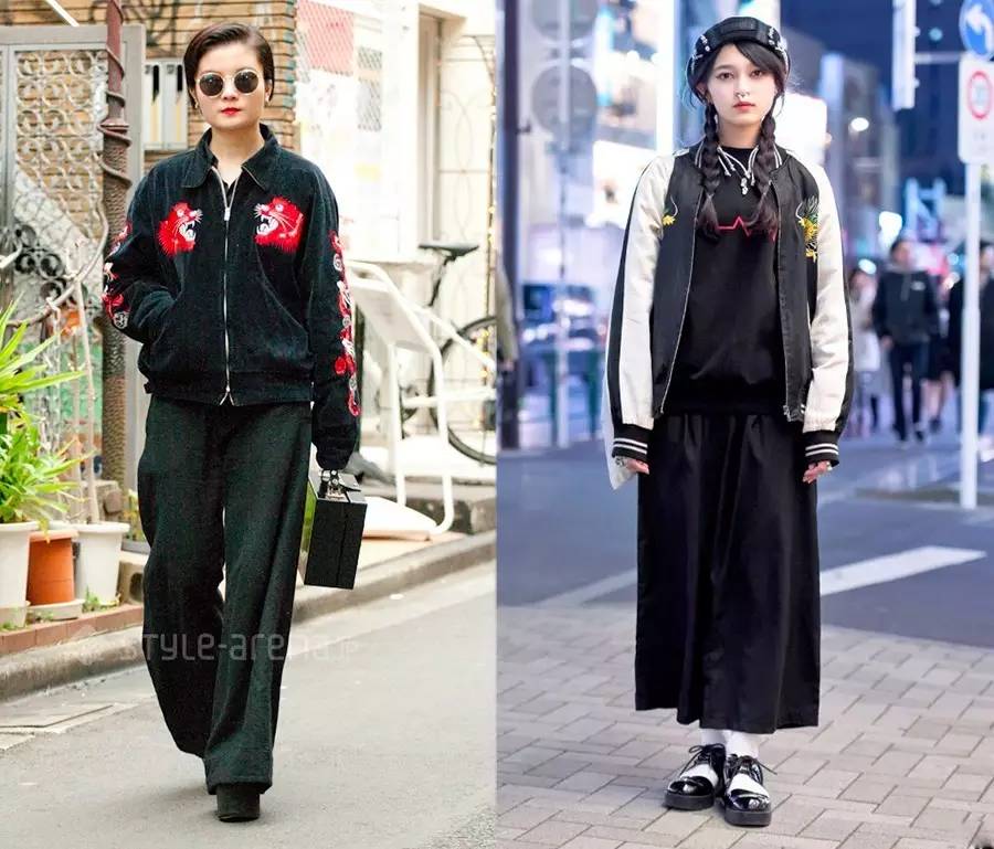 重磅刺绣夹克,朋克风刺绣夹克