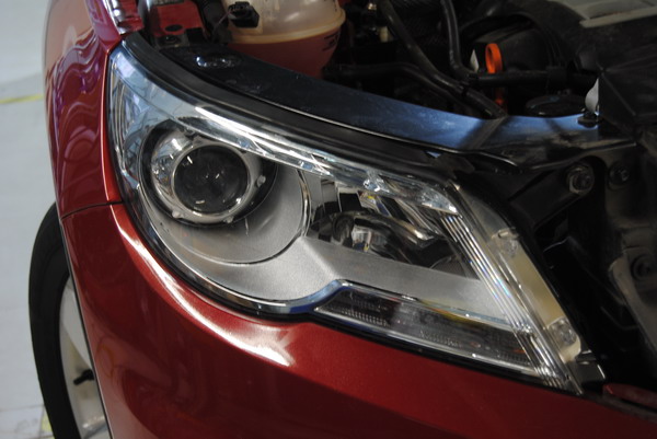 东莞途观改灯双光透镜多少钱,海拉大灯途观