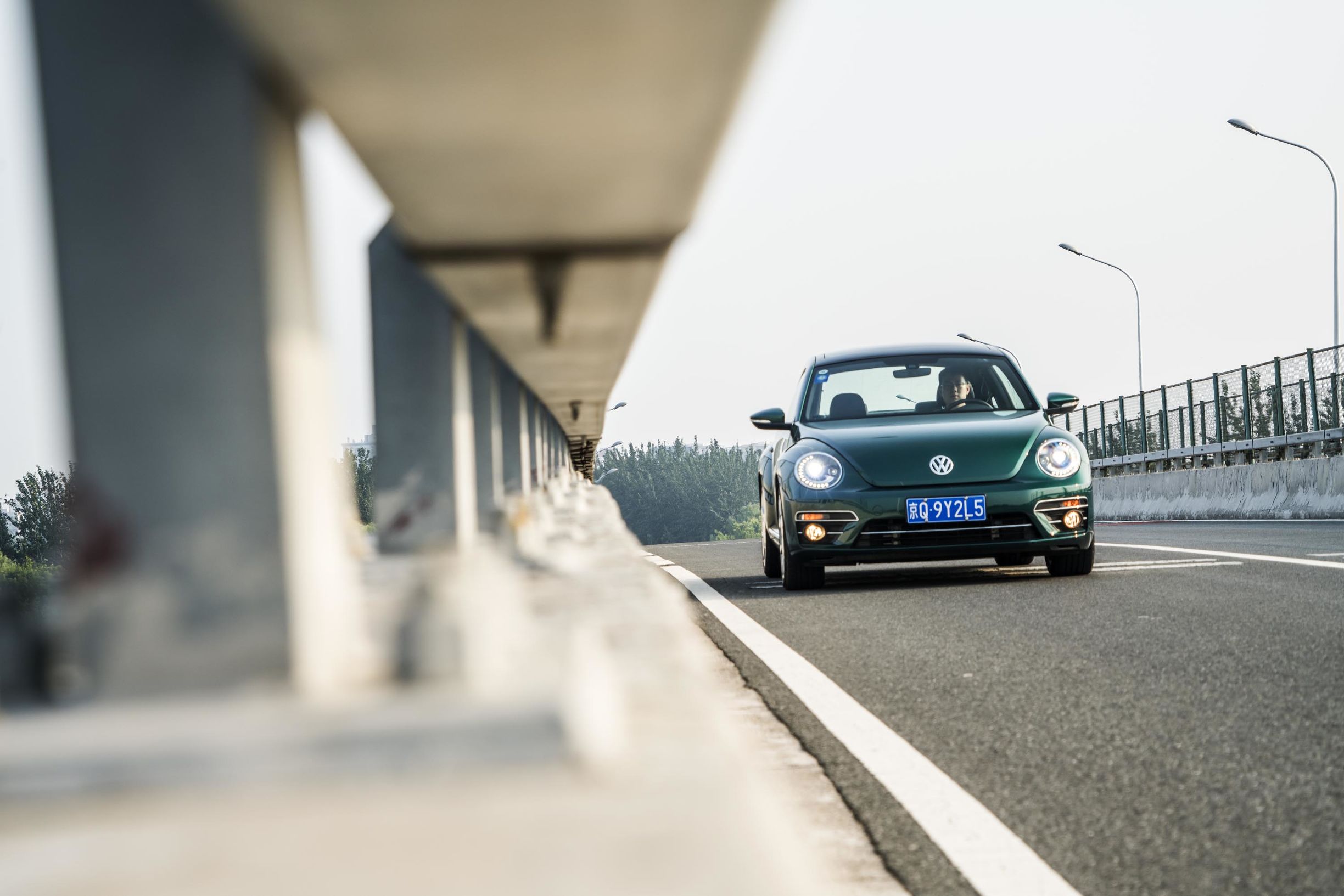 秋日里的竹璃绿｜大众甲壳虫