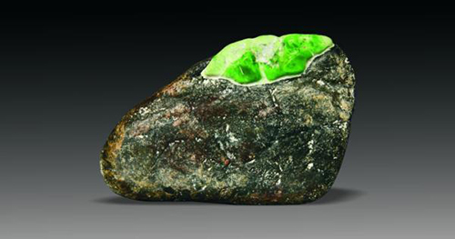 翡翠高货原石欣赏,高货帝王绿翡翠原石欣赏