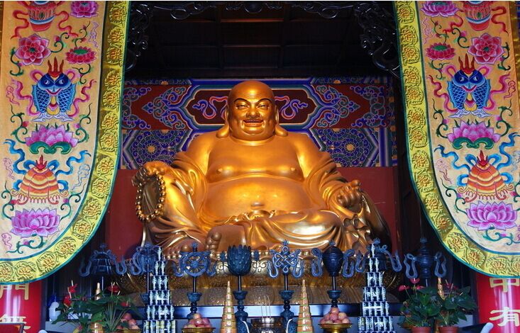 一眼弥勒，大肚能容，忍为高，和为贵，让心不染尘埃。