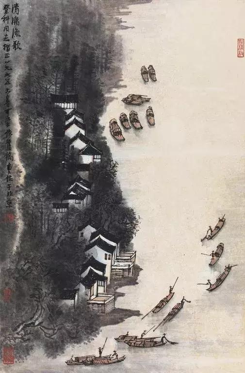 张大千获当代第一画家的金牌奖,张大千秋拍作品欣赏