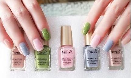 适合短甲的指甲油清新款,又简单又好看的指甲油