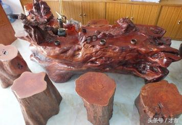 根雕茶几雕刻方法图片欣赏,根雕茶几制作过程图