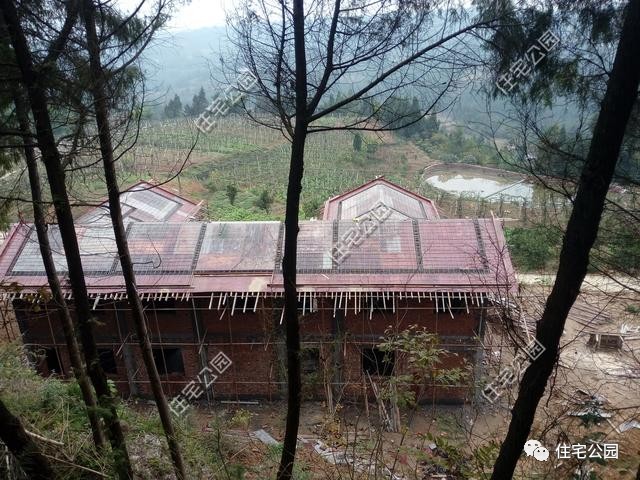 中国真实农村现代别墅,成都农村中式别墅建造