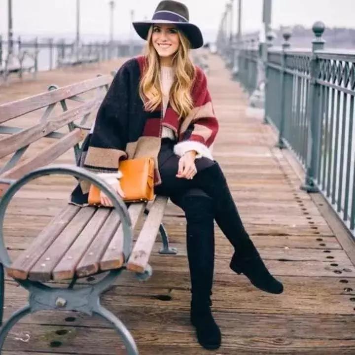 过膝靴冬季穿搭推荐,小众秋冬高筒过膝靴