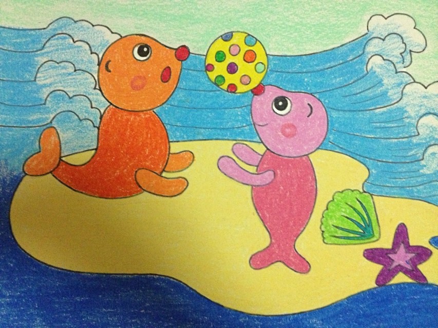 适合幼儿园小朋友画的趣味美术,儿童画创意画8-10岁马克笔画教学